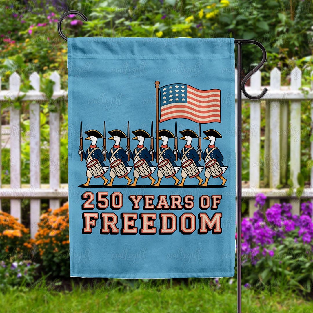 Humor Flag Funny Geese American Serviceman Flag, Silly Goose Soldier Yard Flag ...