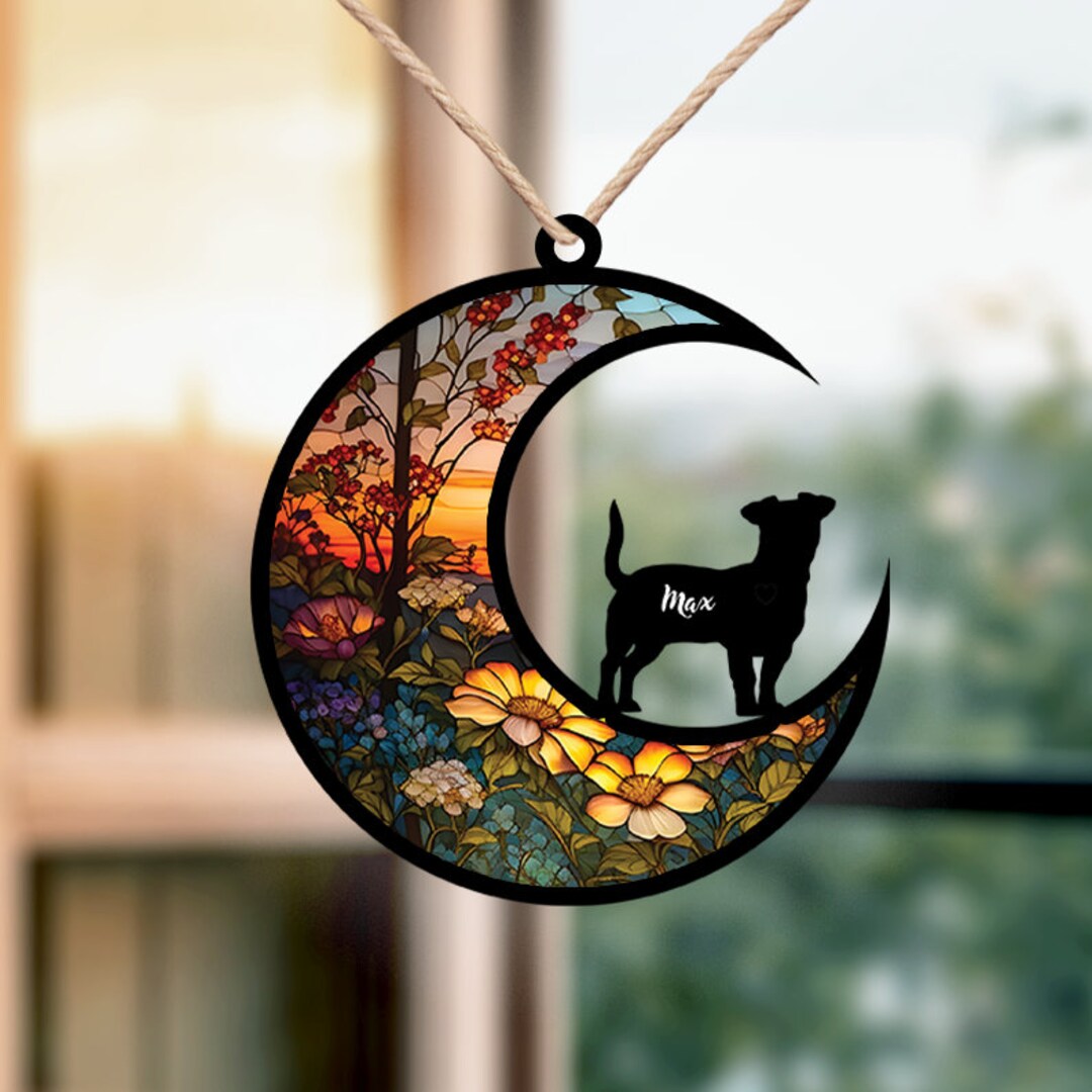 Personalized Jack Russell Memorial Suncatcher Custom Jack Etsy