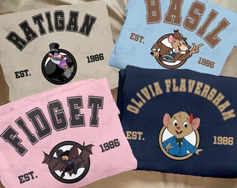 Retro Great Mouse Detective Group Shirt, Disney Mouse Detective And Co Shirt, Basil Baker Street Est 1897 Shirt, Animal Kingdom Trip Shirt