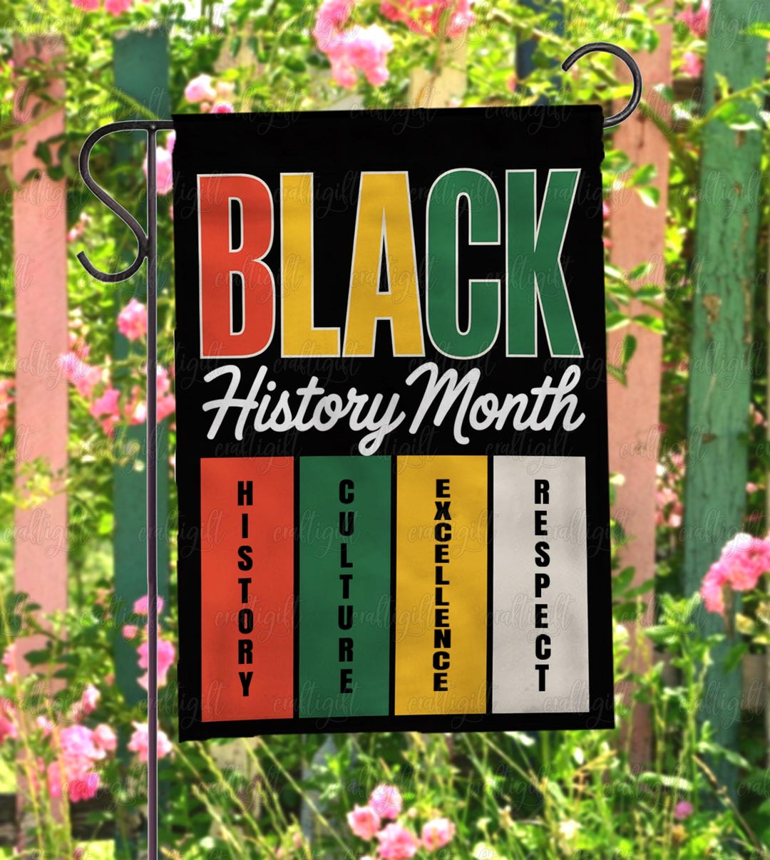 Welcome Black History Month Flag, Cultural Heritage Garden Flag, Gift ...