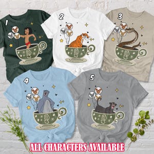 Jungle Book Characters Safari Shirt, Jungle Book Cartoon Summer Outfits, Disney Safari Balloon Shirt, WDW Family Safari Squad Shirt, NVA673