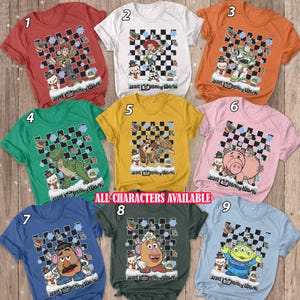 Toy Story Christmas Checkered Shirt, Toy Story Pixar Family Xmas Shirt, Woody Jessie Buzz Rex Hamm Bo Peep Slinky, WDW Friends Shirt, BYA102