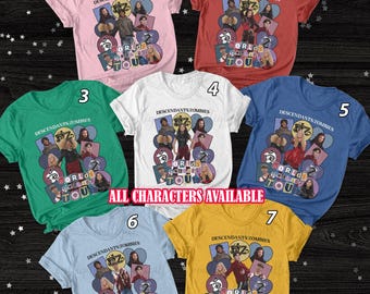 Descendants Zombies World Tour 2025 Shirt, Descendants Zombies Worlds Collide Tour Shirt, Disney Summer Music Festival Family Shirt, VTB218