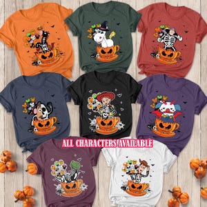 Pixar Toy Story Scary Pumpkin Shirt, Disney Toy Characters Halloween Costume, Trick Or Treat Shirt, Spooky Disneyland Group Matching, VTB081