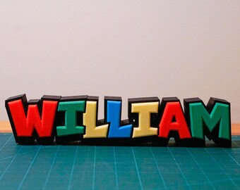 Personalised Mario Name stand