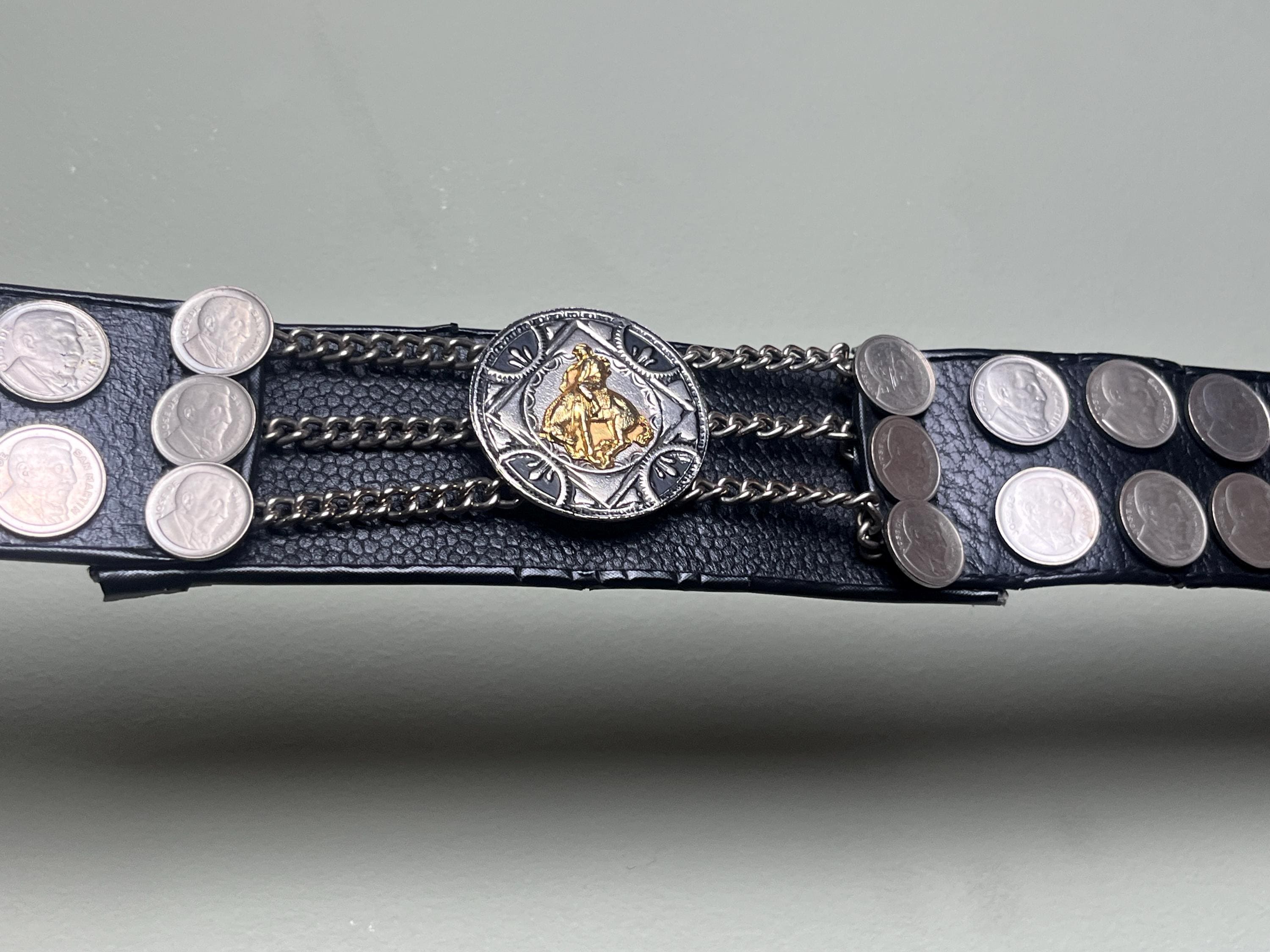 Vintage Coin Belt – Gaucho Belt From Argentina, 1960s  display picture 2