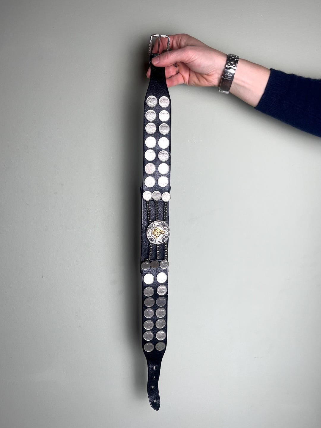 Vintage Coin Belt – Gaucho Belt From Argentina, 1960s  display picture 1