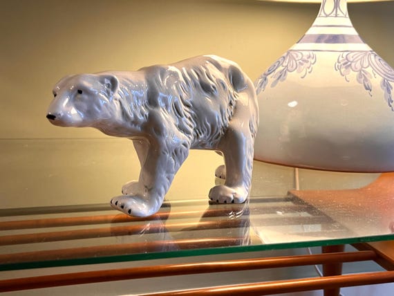 POCHY Orso Polare Statua in Resina Interno O Esterno Artico