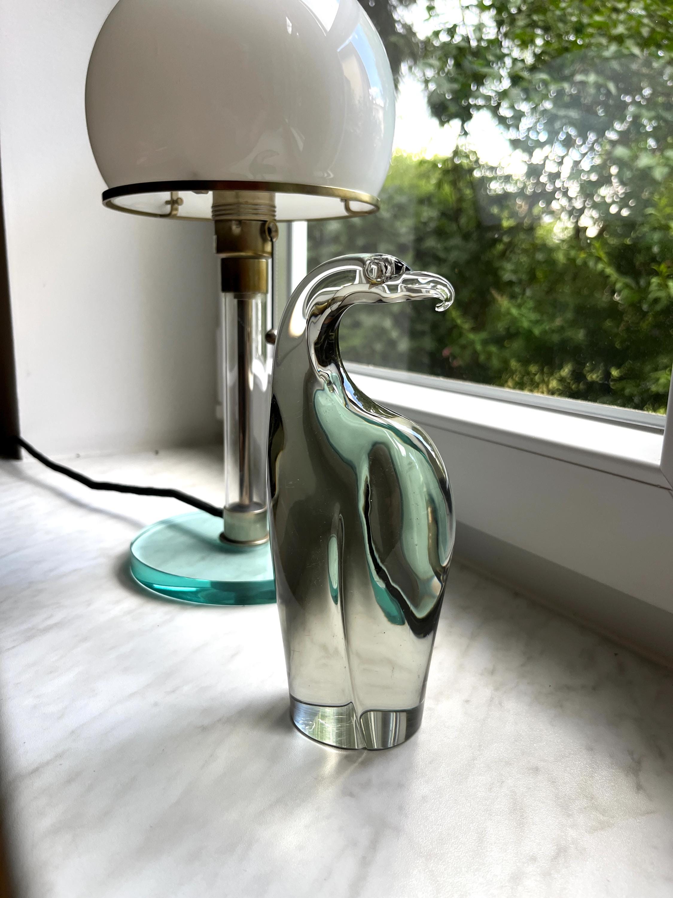 リヴィオ・セグソ、ムラーノ彫刻、鷲、1970年代、19 cm、ムラーノ彫刻