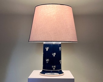 Lampe de table, lampe en céramique en grès émaillé, Danemark, années 1960, signée Ceramic Studio Sebastian, années 60, 70