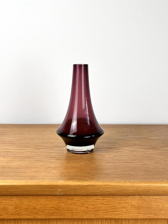 Glass Vase, Riihimäki, Erkkitapio Siiroinen, Model 1379, Finland