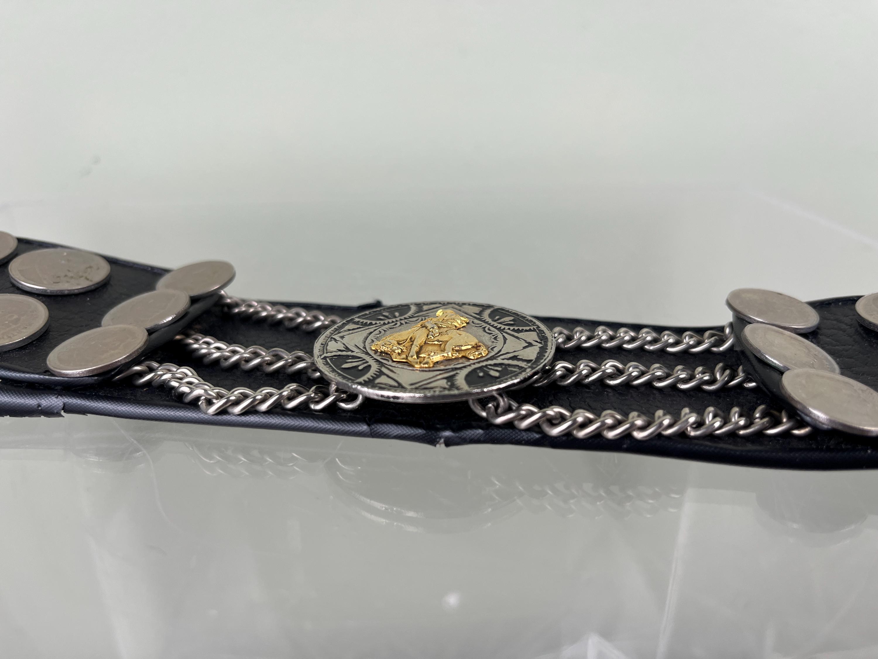 Vintage Coin Belt – Gaucho Belt From Argentina, 1960s  display picture 1