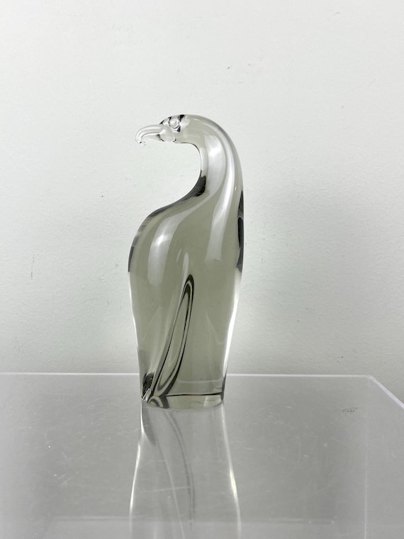 リヴィオ・セグソ、ムラーノ彫刻、鷲、1970年代、19 cm、ムラーノ彫刻