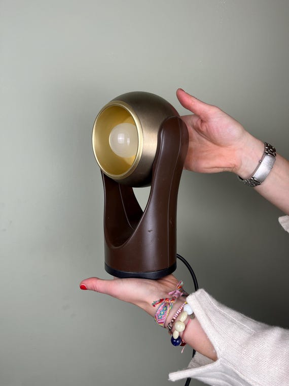Vintage Tischlampe von Insta Elektro, Sensorette Augapfellampe | Tip-Touch  und dimmbar  I   1970er