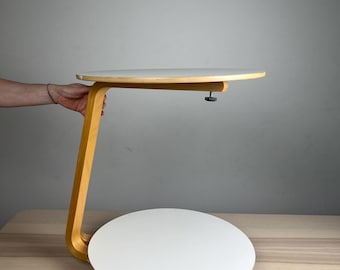 IKEA ÅNES Vintage Beistelltisch auf Rollen · Design Ehlen Johansson · Weißer Rolltisch · 1990er Swedish Modern