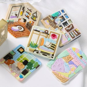 Mädchenzimmer Serie | Siegelstempel | Geprägter Kupferkopf | Metallstempel | Personalisierter Stempel | Für Karten, Kuvert, Weihnachtsgeschenk