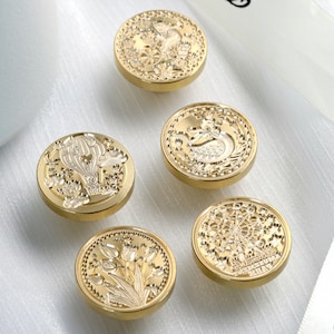 Geprägte Pflanzenserie | Siegelstempel | geprägter Kupferkopf | Metallstempel | Personalisierter Stempel | Für Karten, Umschläge, Hochzeitseinladungen