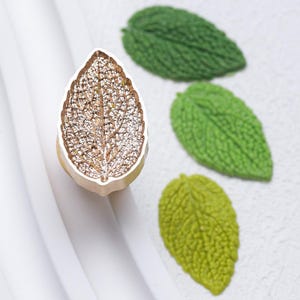 Romantische Blätter Serie | Siegelstempel | geprägter Kupferkopf | Metallstempel | Personalisierter Stempel | Für Karten, Umschläge