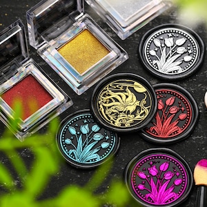 Zegellakkleuringpoeder/kleurrijk markeerpoeder | Poedersets glitter pailletten voor lakzegelstempels | Gereedschap voor het maken van lakzegels/parellicht