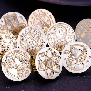 Sternenhimmel Serie | Siegelstempel | Geprägter Kupferkopf | Metallstempel | Personalisierter Stempel | Für Karten, Umschläge, Hochzeitseinladungen