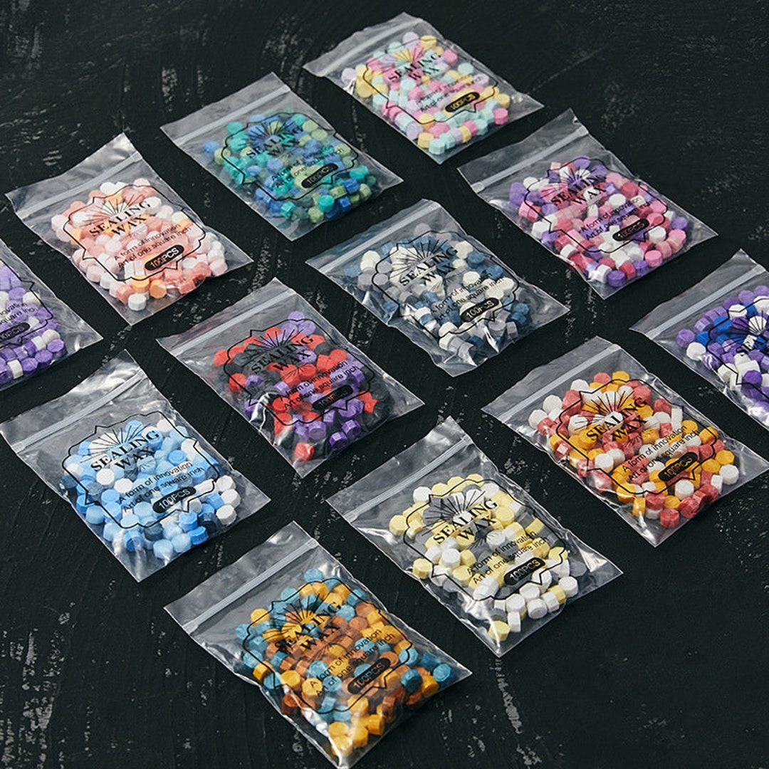 100 Pcs/bag Wax Stamp Beads,104 Colors for Wax Seal,wax Seal Beads Bulk