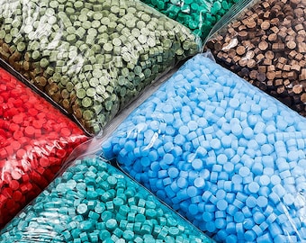 500g / Beutel Big Pack Bunte Versiegelung Stempel Wachsperlen Kit Wachsperlen, Siegellack-Werkzeug, Wachsperlen ， Wachs schmilzt ， Wachssiegelperlen