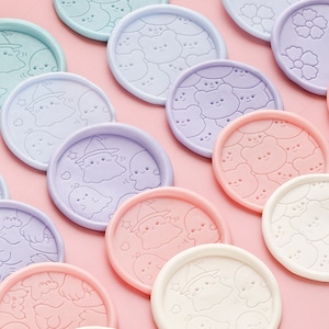 Kawaii Serie | Siegelstempel | Geprägter Kupferkopf | Metallstempel | Personalisierter Stempel | Für Karten, Umschläge, Hochzeitseinladungen