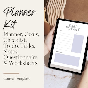 Canva Planner Kit: Printable A4 Templates (Digital Download)