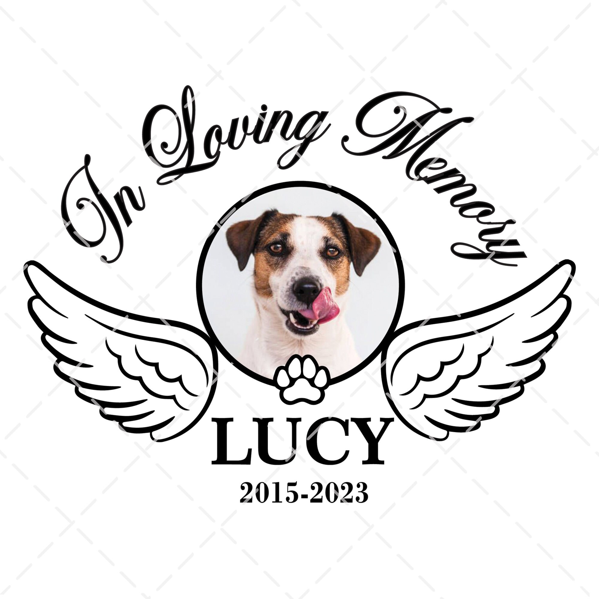 In Memory of Dogs Svg in Loving Memory Svg Pet Dog Memorial Etsy