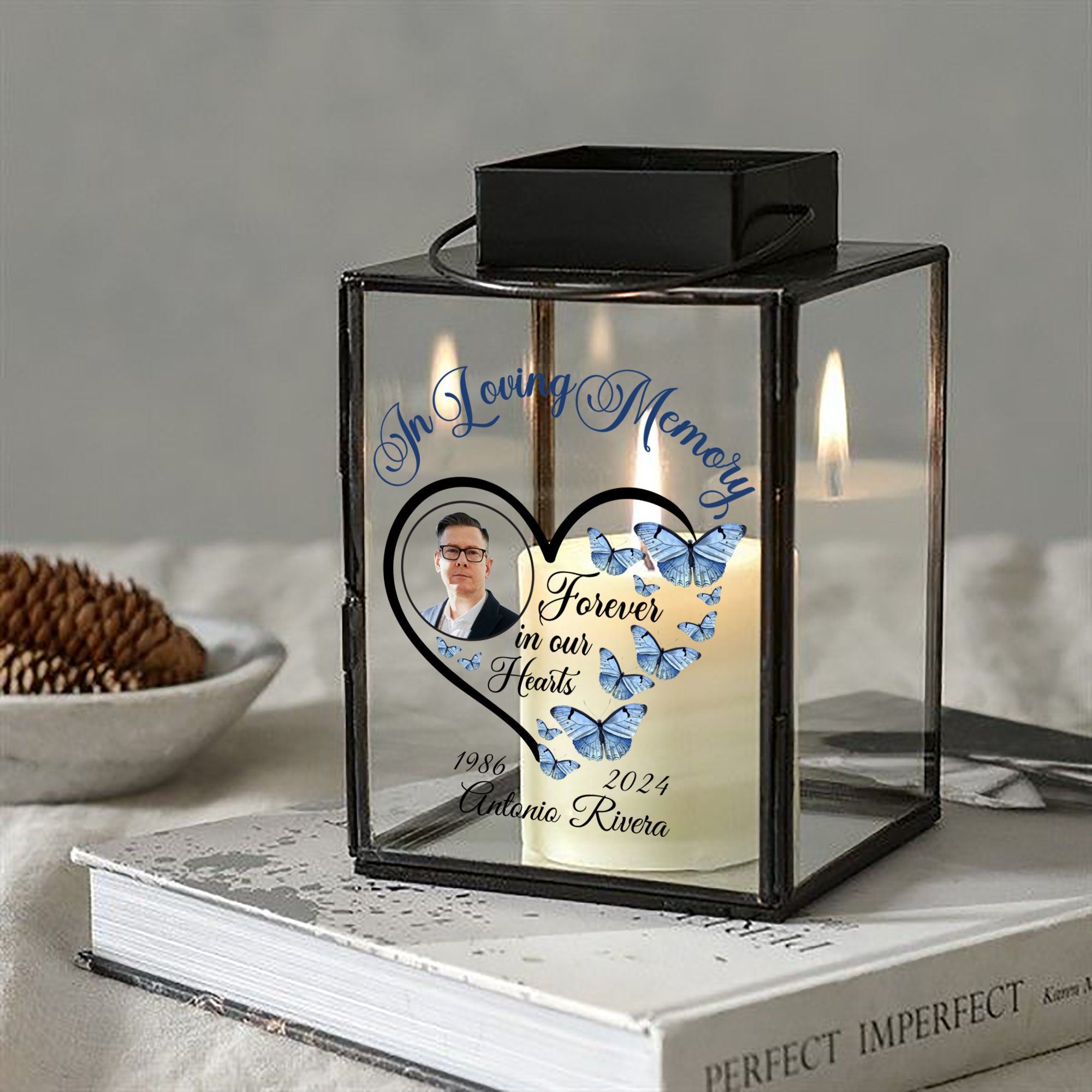 Memorial Butterfly Heart Photo Frame PNG (digital Download) - Etsy ...