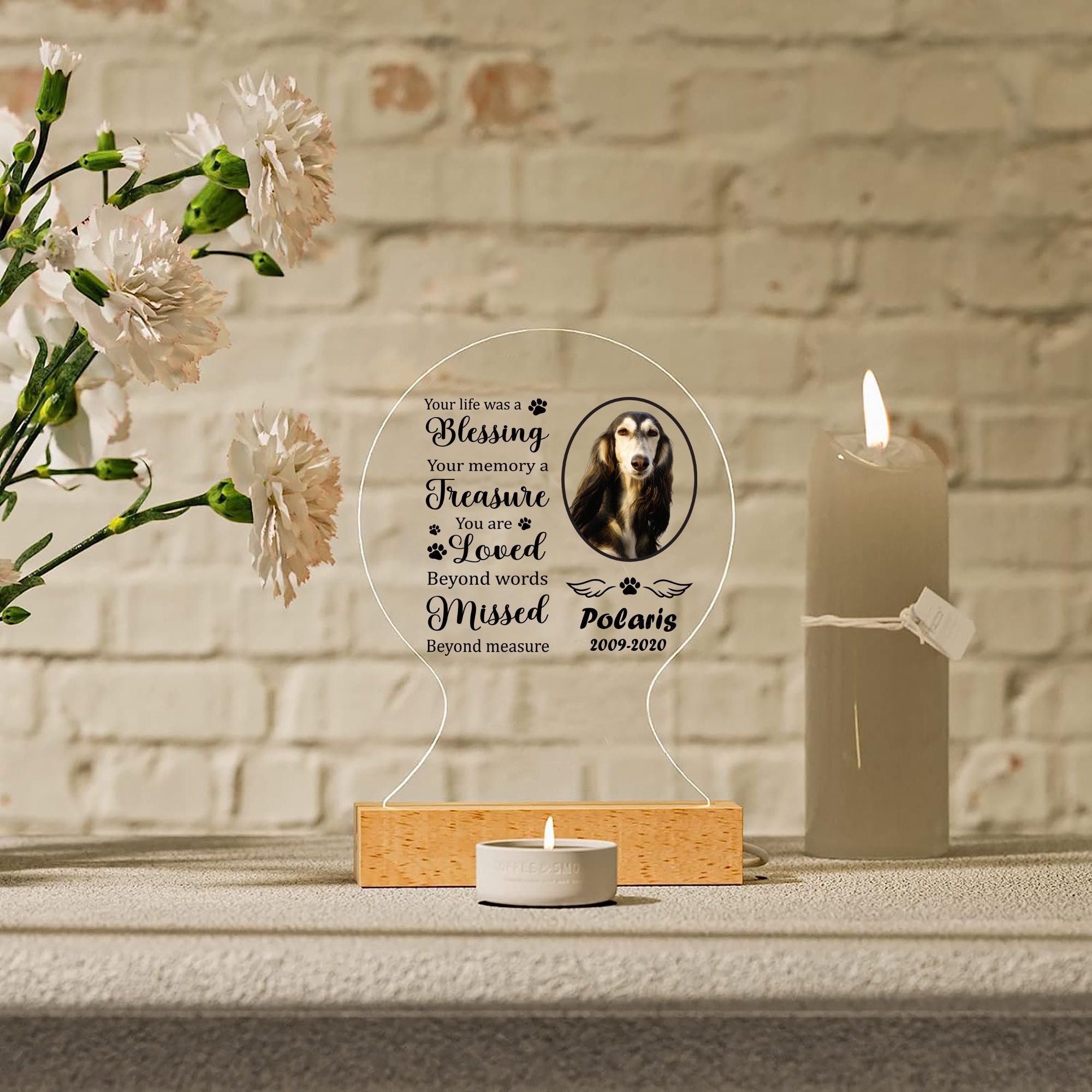 Pet Memorial Paw Print Photo Frame SVG PNG (digital Download) - Etsy