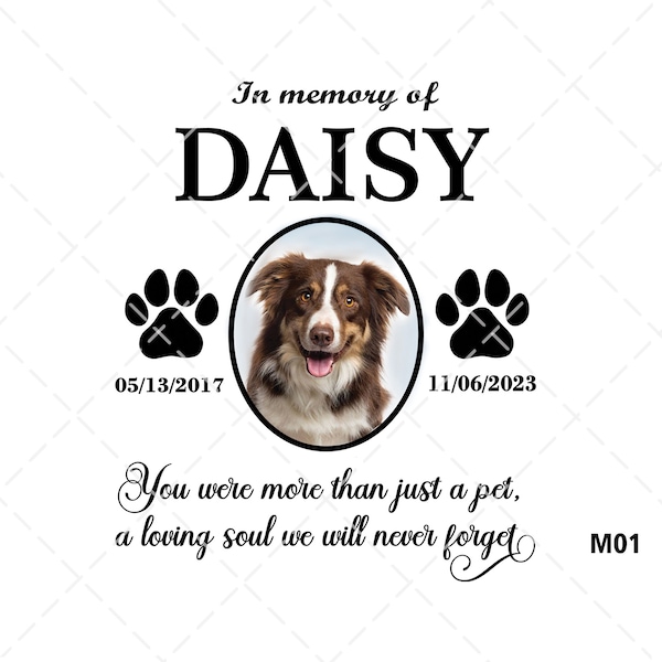 You Were More Than Just A Pet Svg, In Memory Of Dogs Svg, Pet Dog Memorial Svg, Dog Loss, Paw Print Svg, Rest In Peace Dog, Svg For Pets