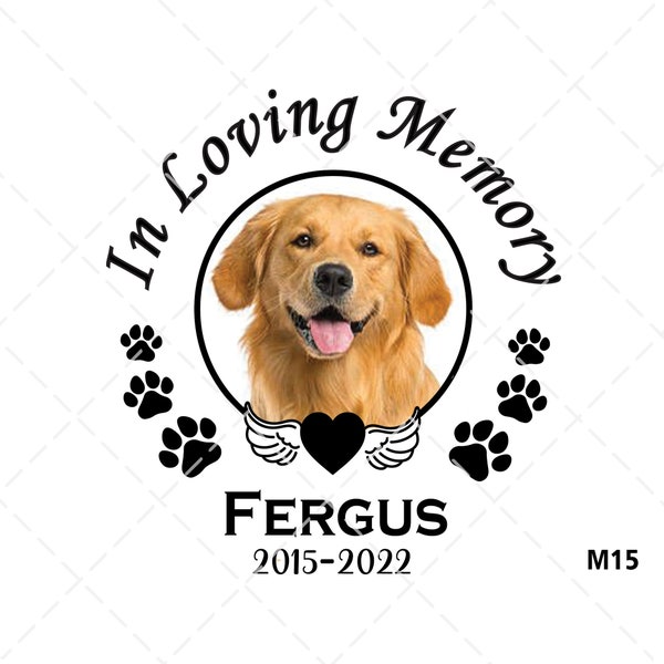 In Loving Memory Of Dogs Paw Prints Gift Memorial Quote Loss of A Pet Memorial Picture Frame  Rest In Peace Pet Remembrance SVG PNG Files