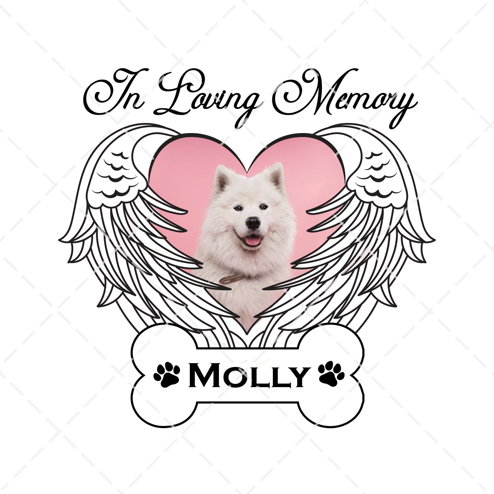 In Memory of Dogs Svg in Loving Memory Svg Pet Dog Memorial Etsy