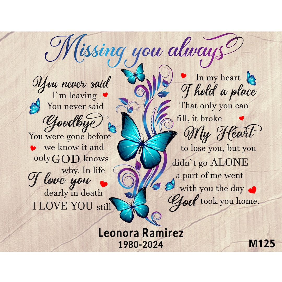 Missing You Always Poem You Never Said I Am Leaving Flying Butterflies ...