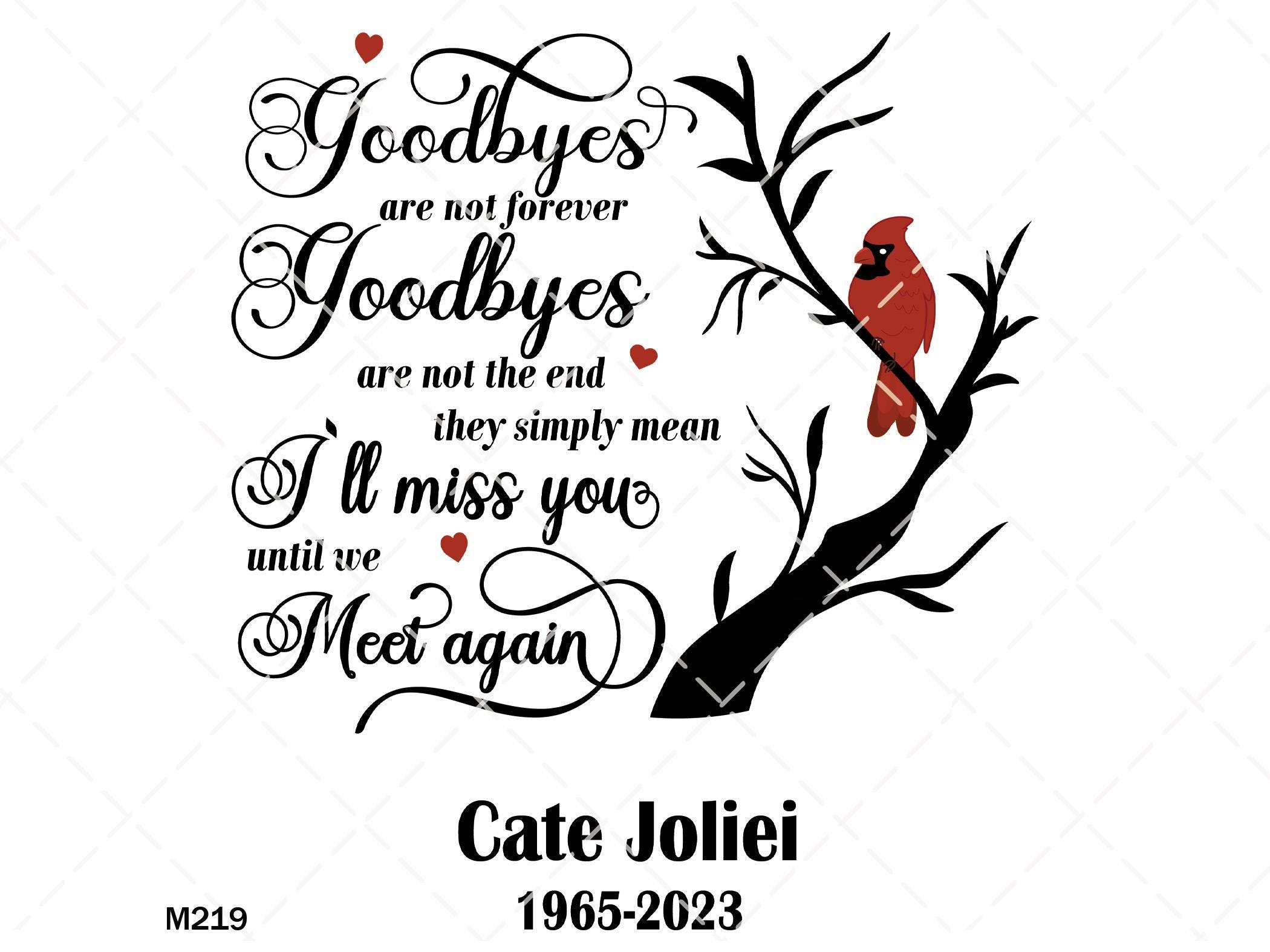 Cardinal Memorial Svg, in Loving Memory Clipart (PNG) - Etsy