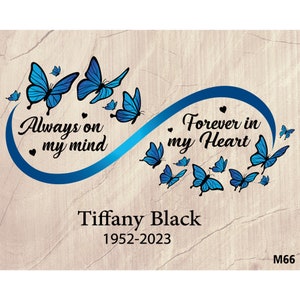 Always on My Mind Forever in My Heart Png, Memorial Png, in Memory Png, in Loving Memory Png ...