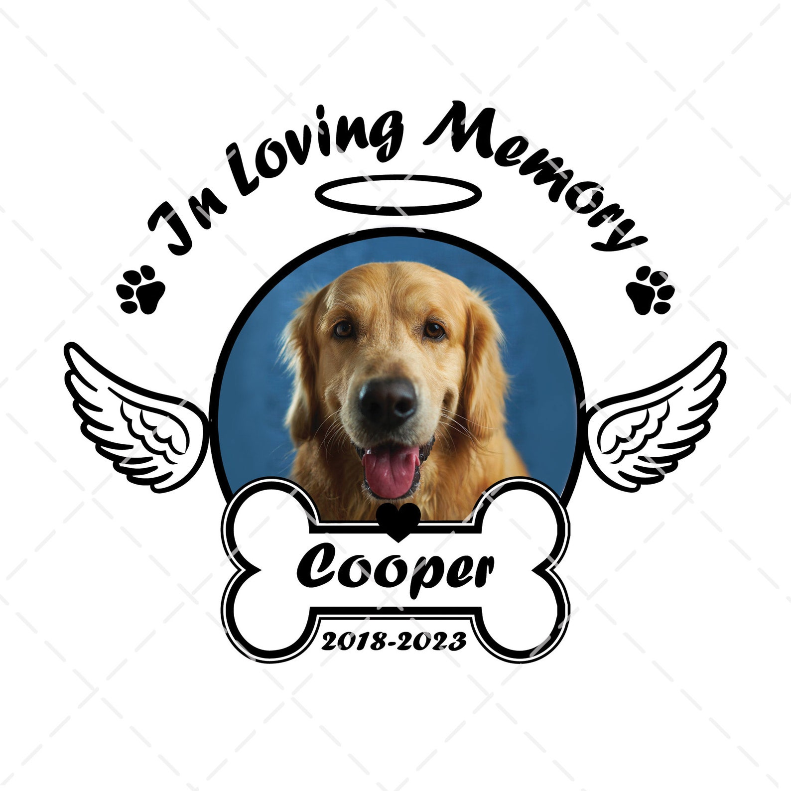 In Memory of Dogs Svg in Loving Memory Svg Pet Dog Memorial Etsy