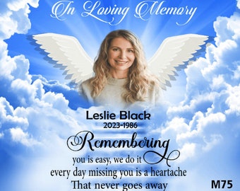 Editable In Loving Memory Template PNG Memorial Funeral Remembrance Background Rip Memorial T-shirt PNG Sublimation Add Picture Name Date