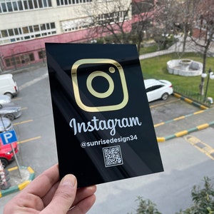 Boost Your Brand's Reach with a Customized Instagram QR Code Stand | Stylish Instagram QR Code Stand for Enhanced Brand Connection