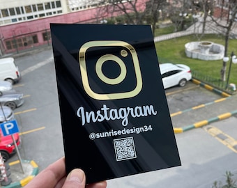 Boost Your Brand's Reach with a Customized Instagram QR Code Stand | Stylish Instagram QR Code Stand for Enhanced Brand Connection