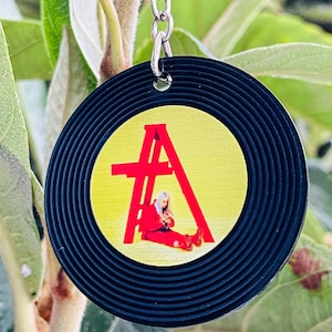 Personalized Vinyl Record Acrylic Keychain & Car Ornament, Vinyl Record Keychain, Gift For Vinyl Lovers