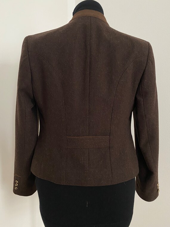 Genuine Loden cropped Trachten Jacket, Ladies Siz… - image 3