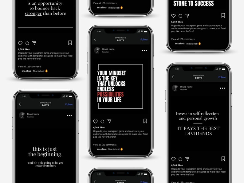 120 Inspirational Instagram Templates, Readytopost Motivational