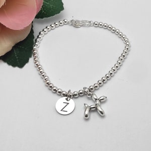 Cute balloon dog charm bracelet, good luck bracelet, creative bracelet, personalized,