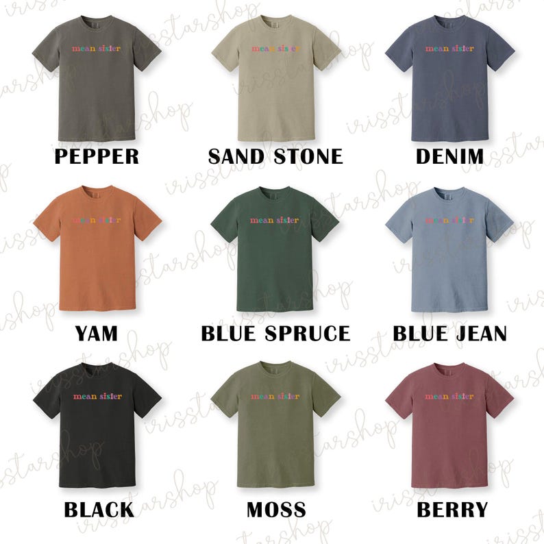 Comfort Colors Mean Sister Shirt, Sister Gift From Sis, Birthday Gift