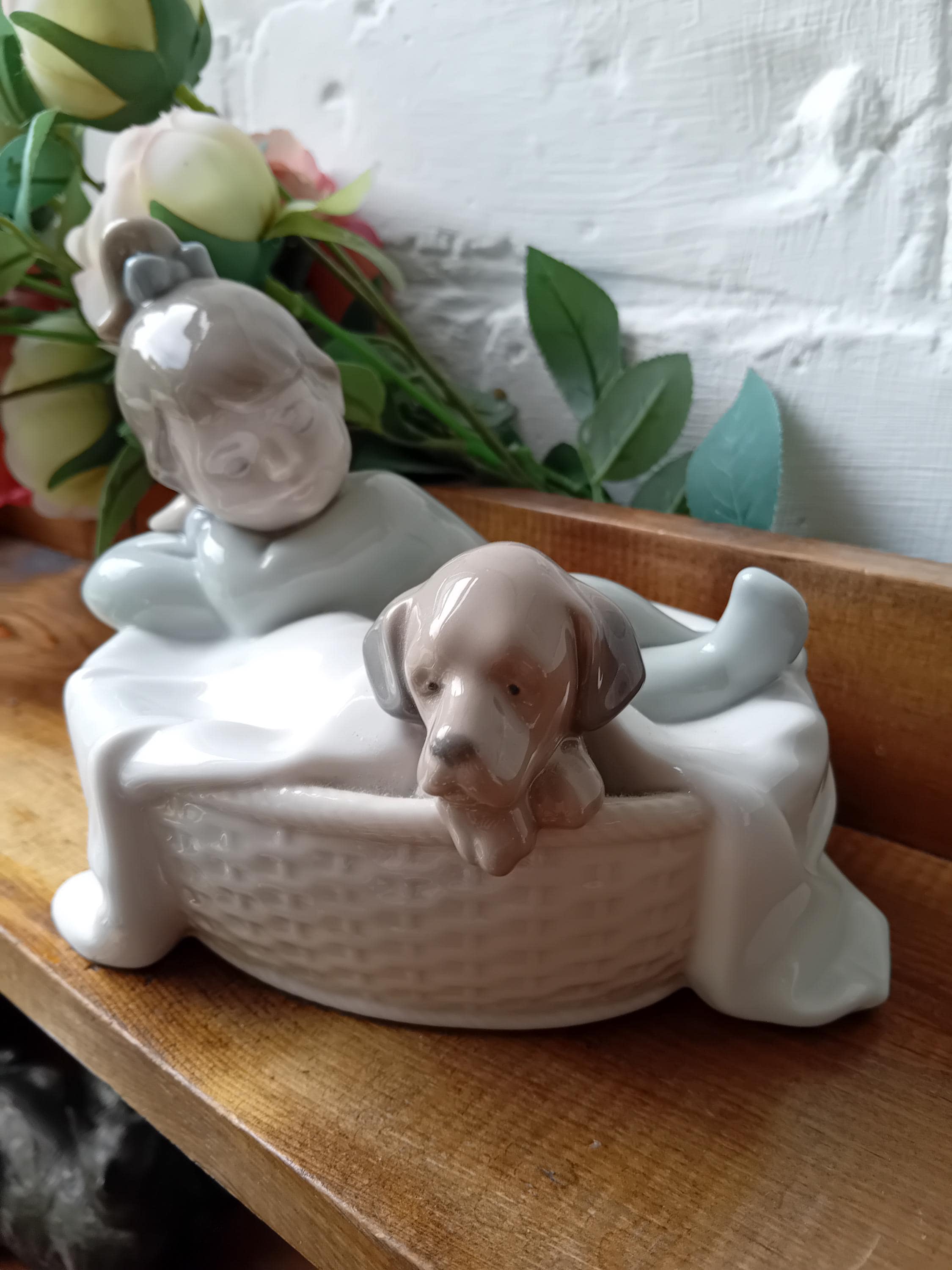 Nao by Lladro- A Basket for Two. No 1416 - Etsy Denmark