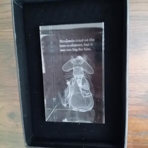 Paperweight - Beatrix Potter Crystal Treasures by Country Artist - "Benjamin Bunny" - Collectable Crystal. Ideal Gift. New and Boxed.