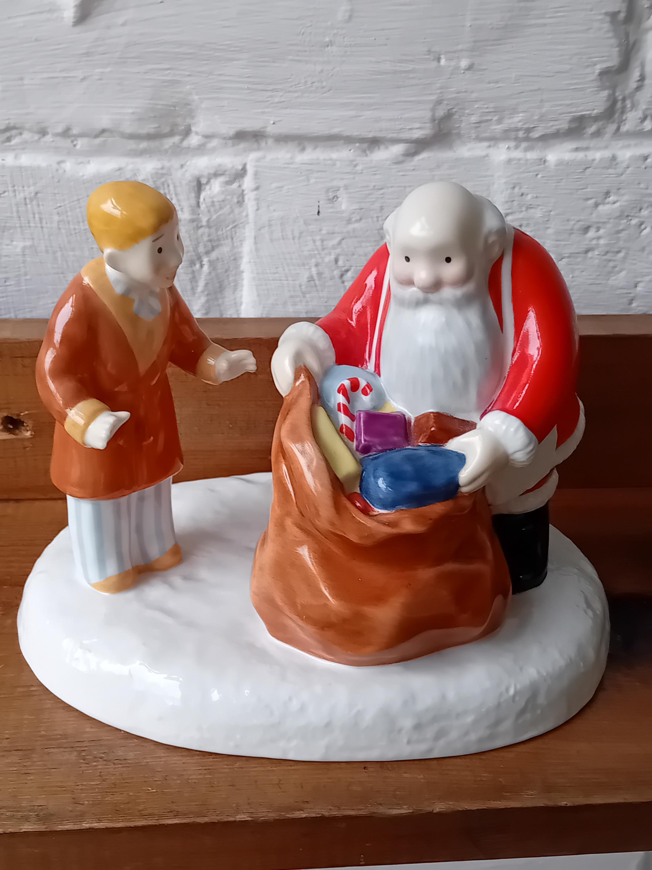 Coalport Bone China- the Snowman/ Father Christmas. First Edition