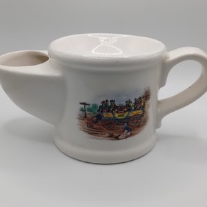 Vintage collectable shaving mug by Wade. ideal gift. Made in England. Steam Coach